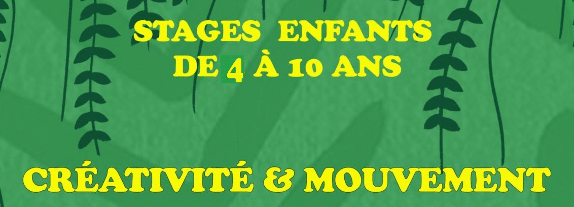 Stages Créativité et Mouvement pour enfants à Bruxelles