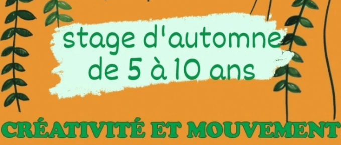 stage pour enfants automne 2024